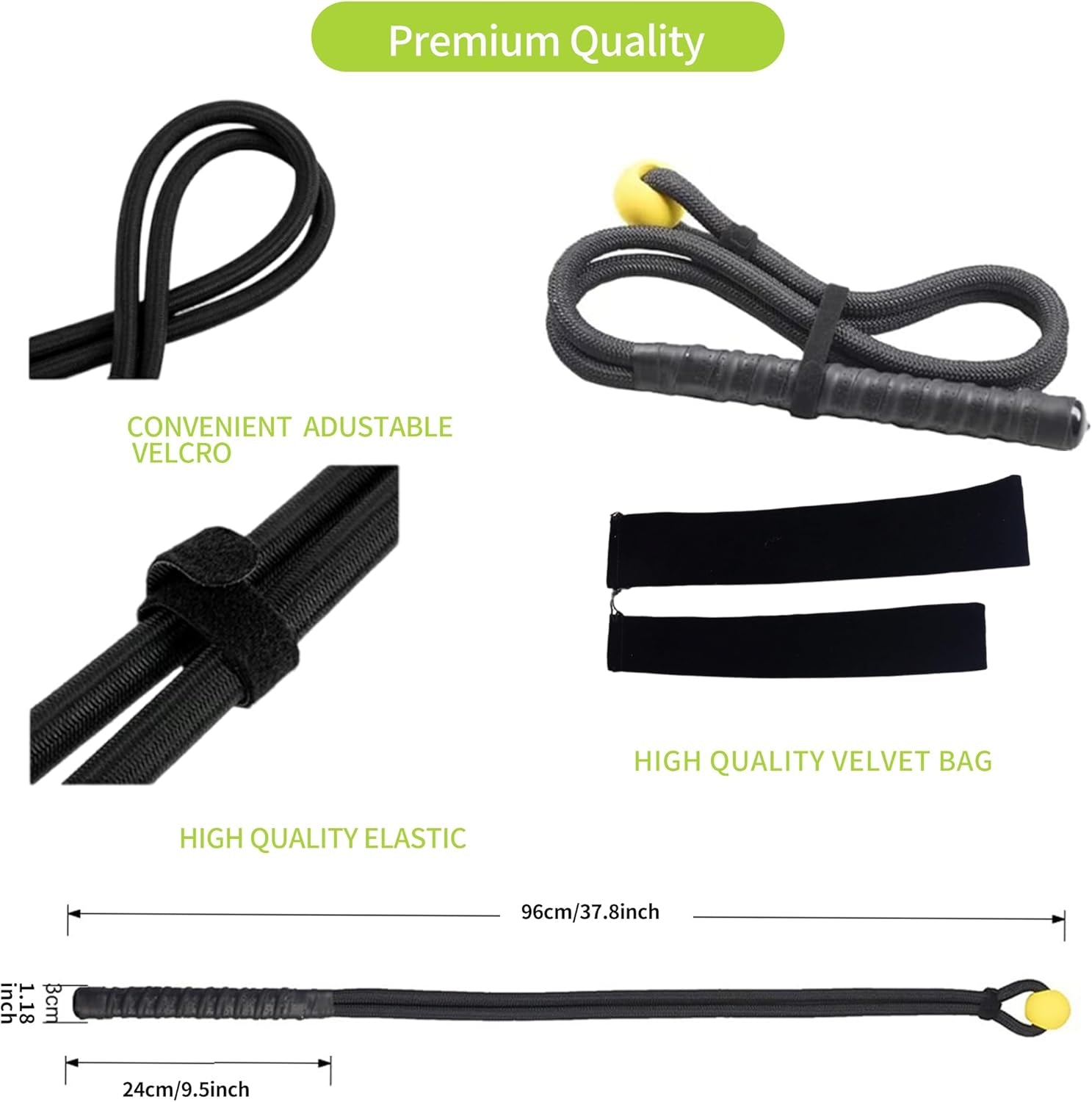 Golf Swing Training Aid for Warmup Posture Corrector Golf Swing Rope Trainer for Arm Strength,Golf Swing Trainer Improve Speed Temple,Golf Training Equipment for Golf Practice for Beginner